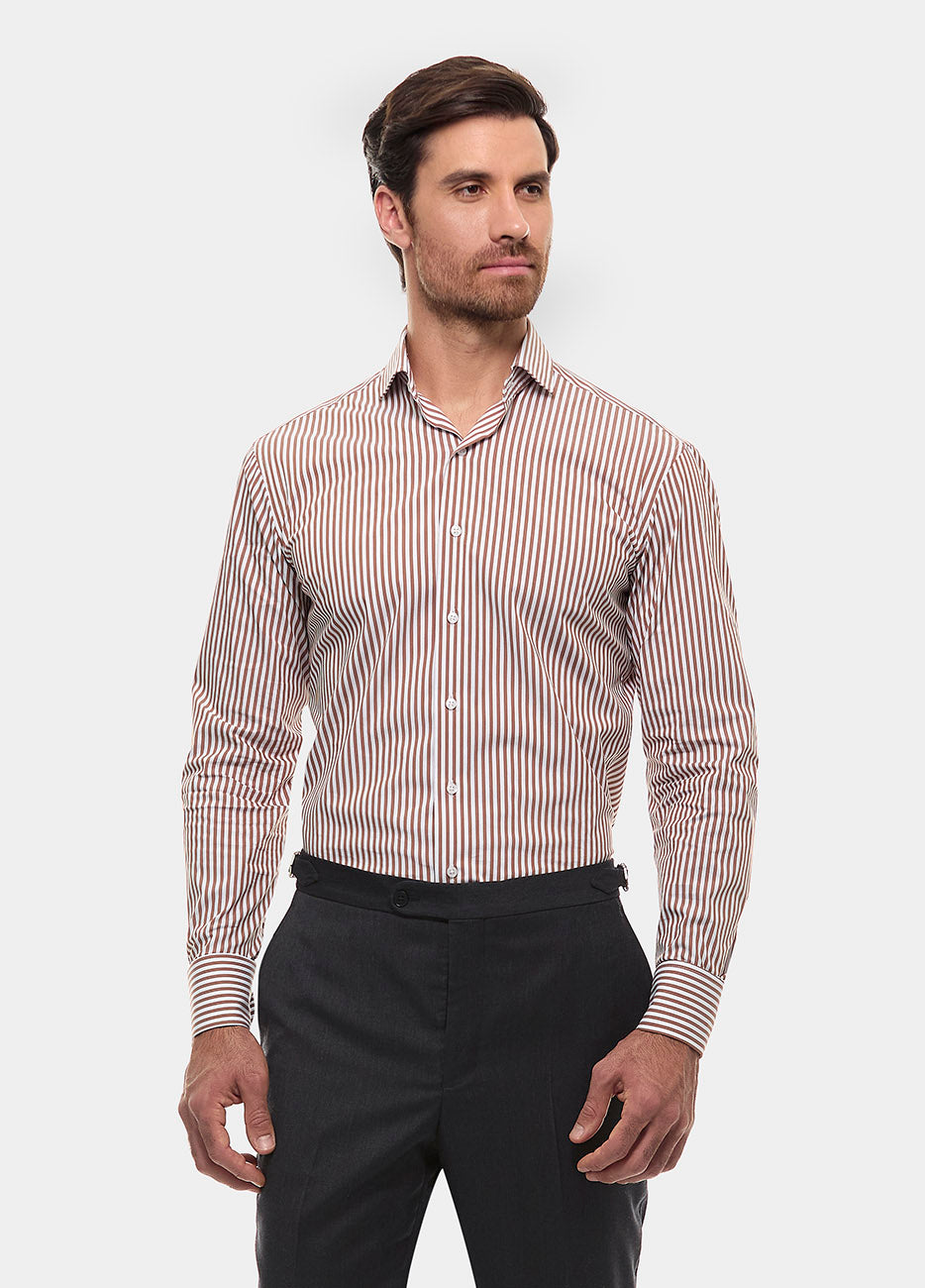 Havoc Camisa Rayas Cafe Ap