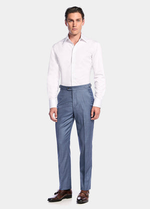 Camisa Blanco. Liso. Twill 120/2. Wrinkle Free