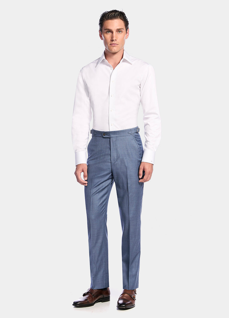 HAVOC Camisa Blanco. Liso. Twill 120/2. Wrinkle Free