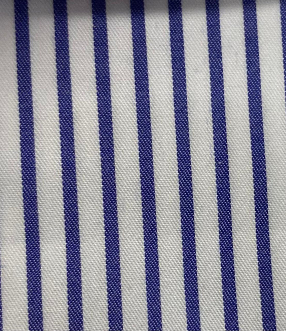 HAVOC Camisa Azul Medio Rayas Twill 70/1 Wrinkle Free