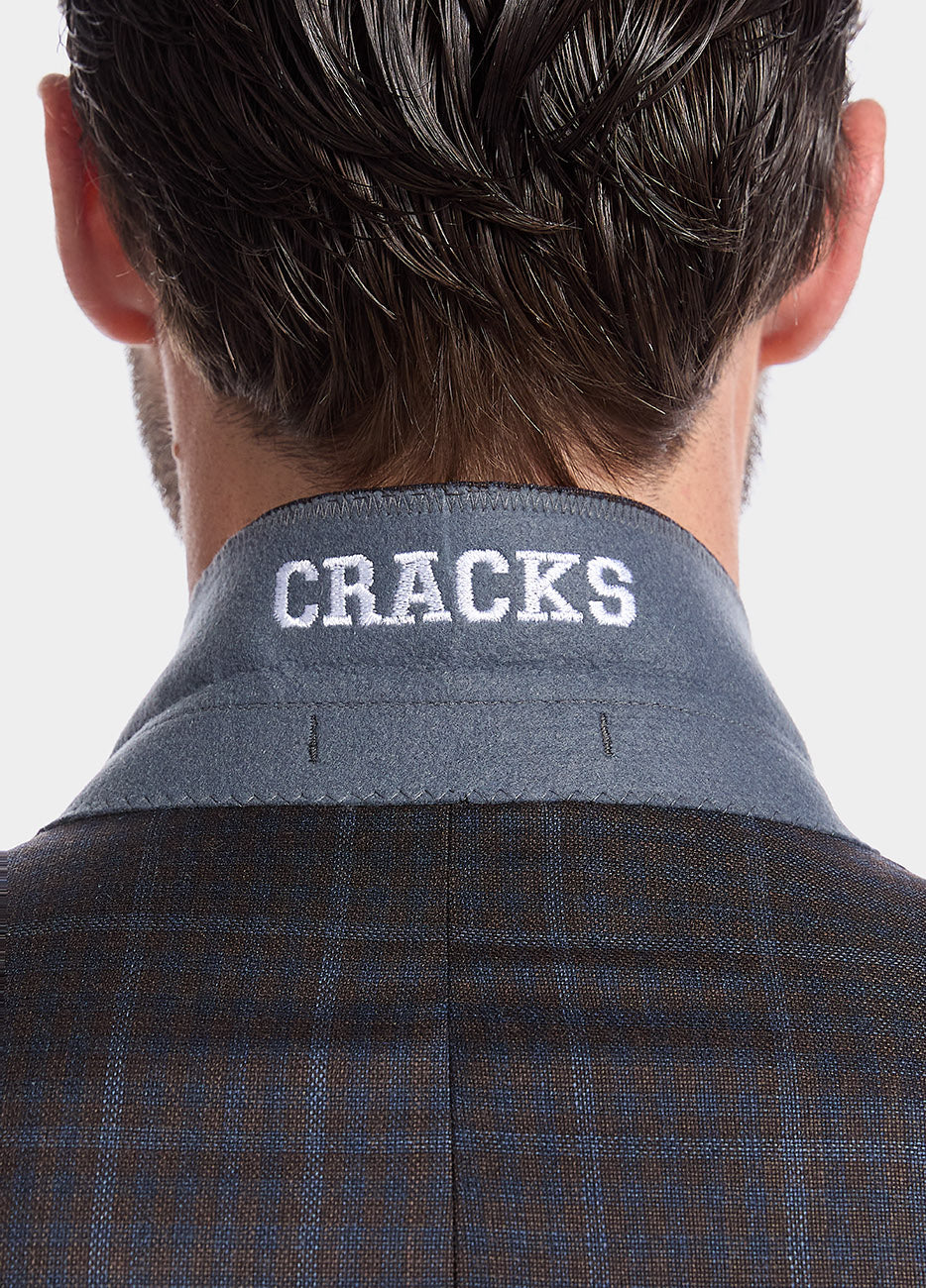 Havoc Blazer Cuadro Azul Con Café