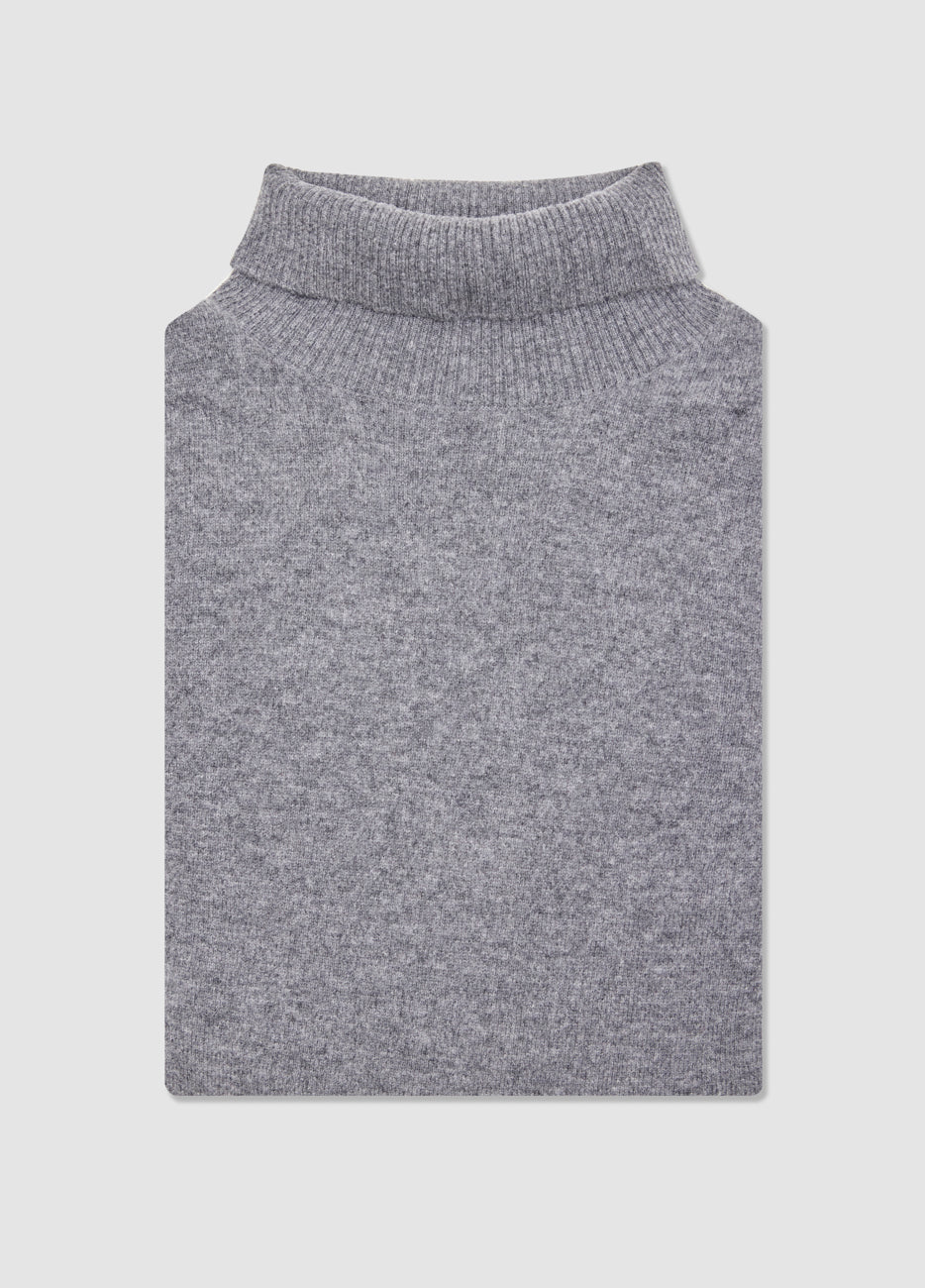Suéter Cuello De Tortuga Gris| HAVOC