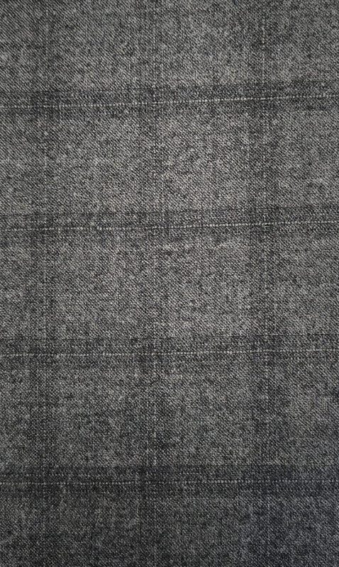 Pantalón Smoking Gris Claro Con Lineas Oscuras
