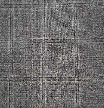 Jaquette Gris Con Lineas Negras Lana