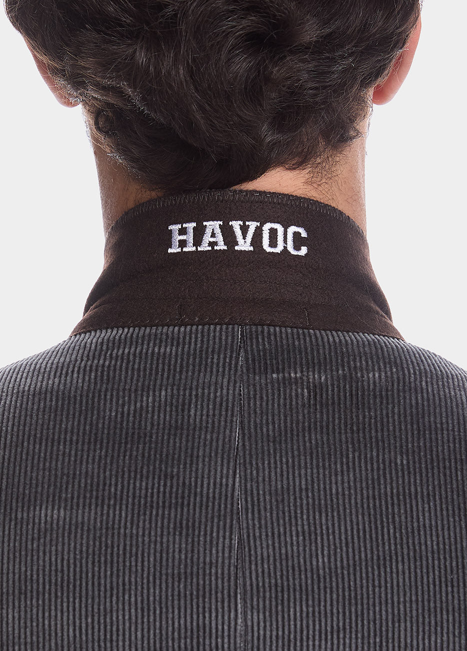 HAVOC Saco Pana Gris Algodón Y Cashmere