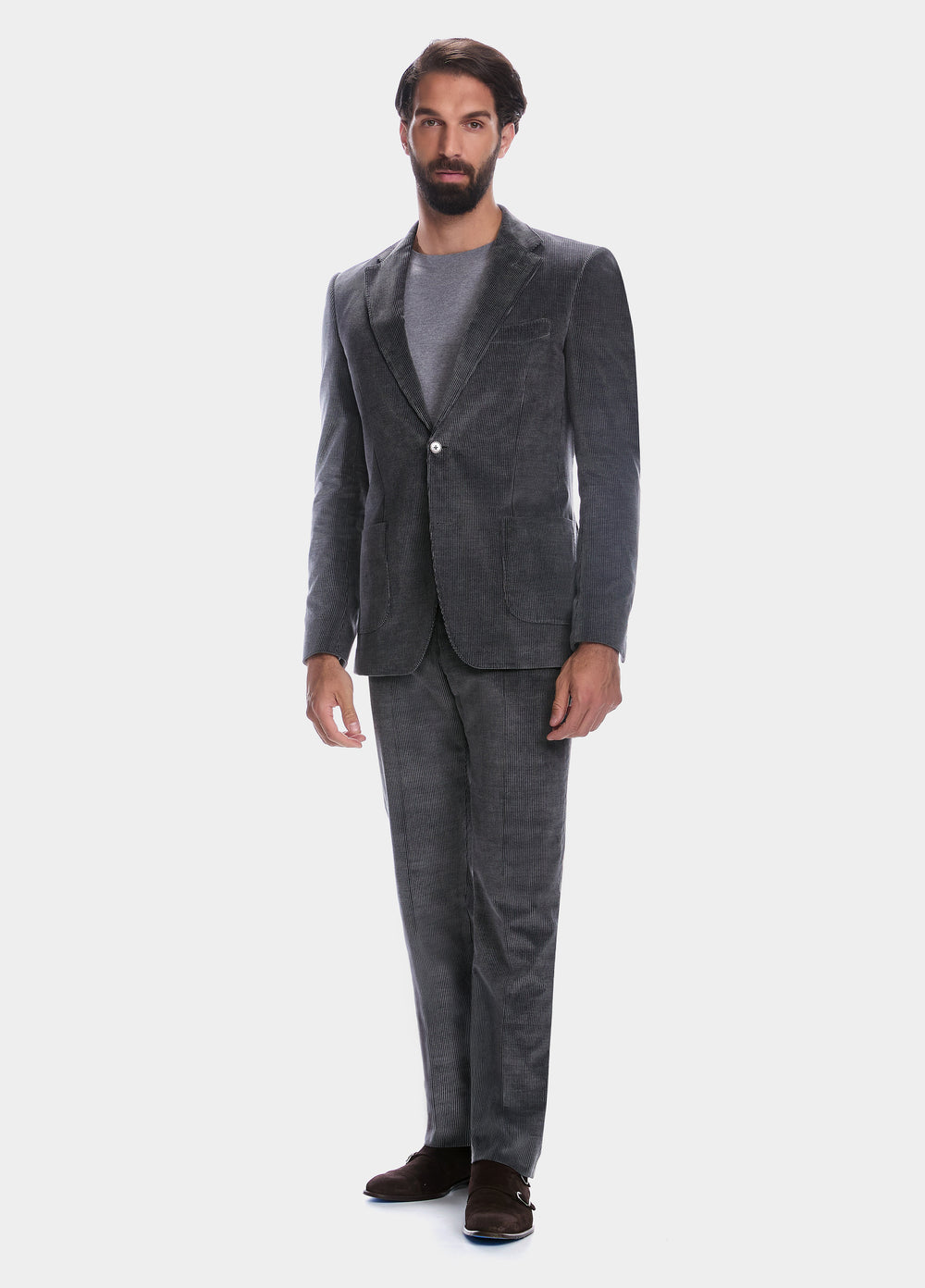 HAVOC Traje Pana Gris Algodón Y Cashmere