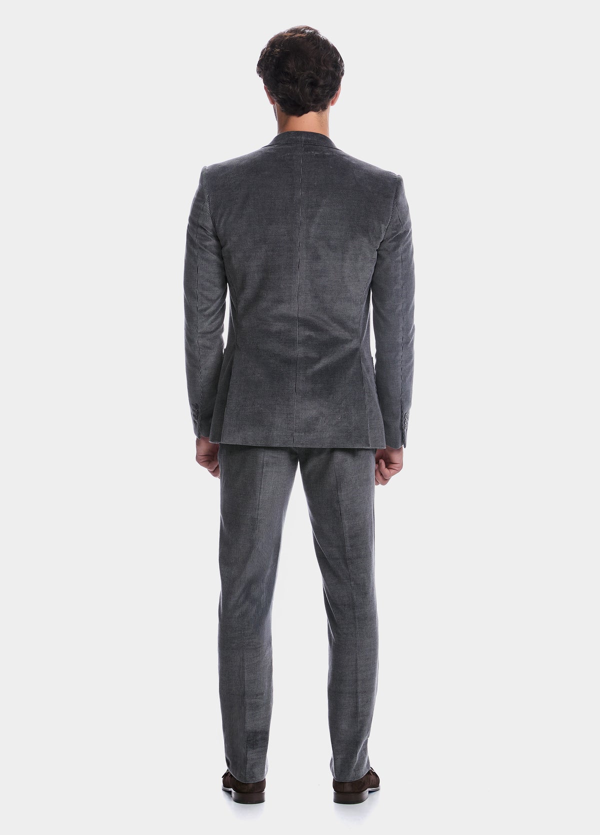 Traje Pana Gris Algodón Y Cashmere