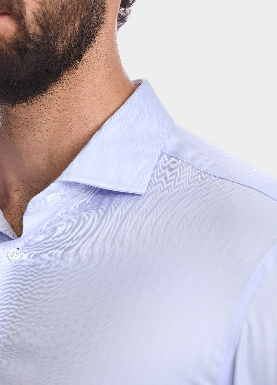 Camisa Espiga Azul Cielo