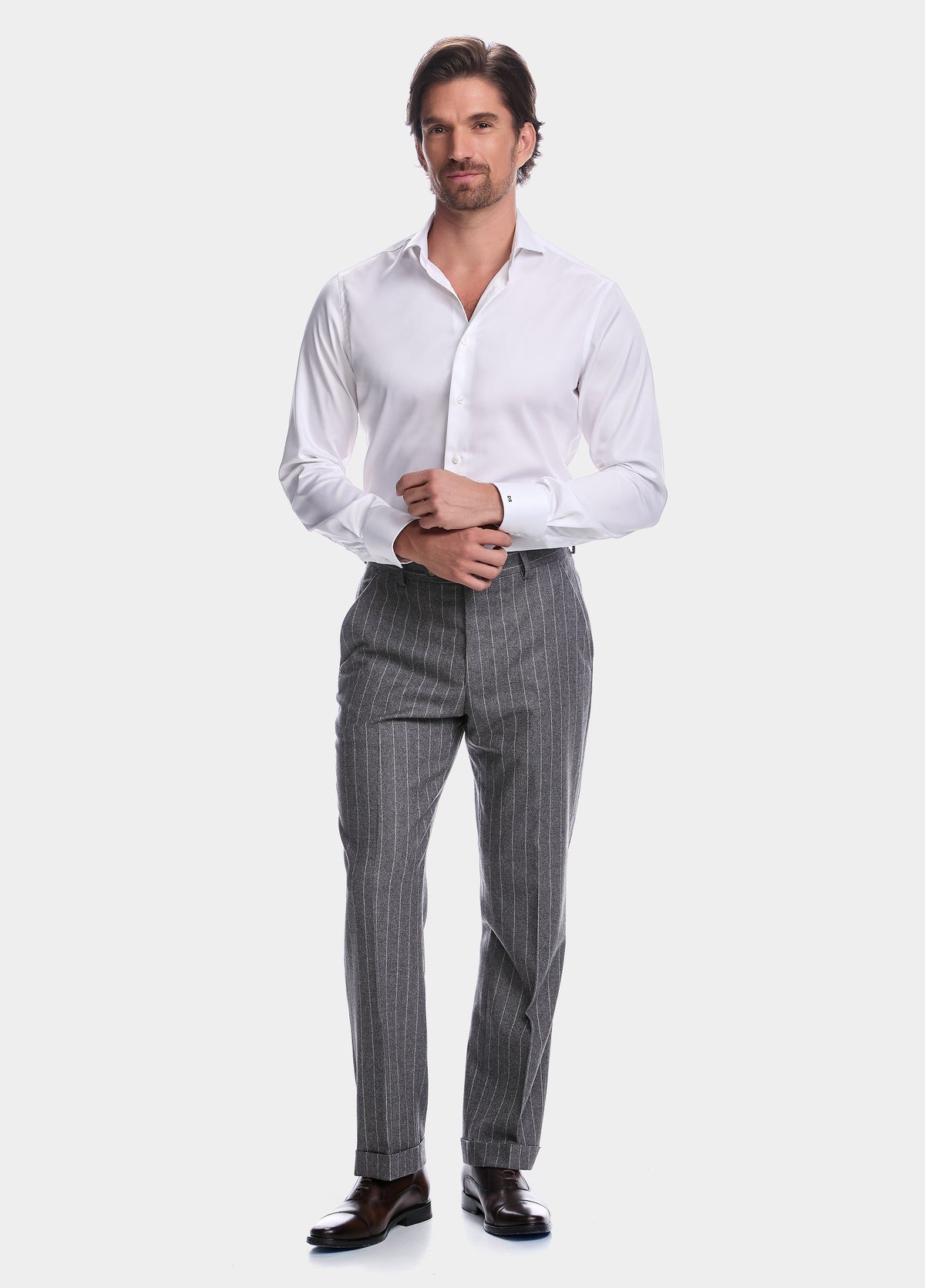 Camisa Lisa Blanca Algodón