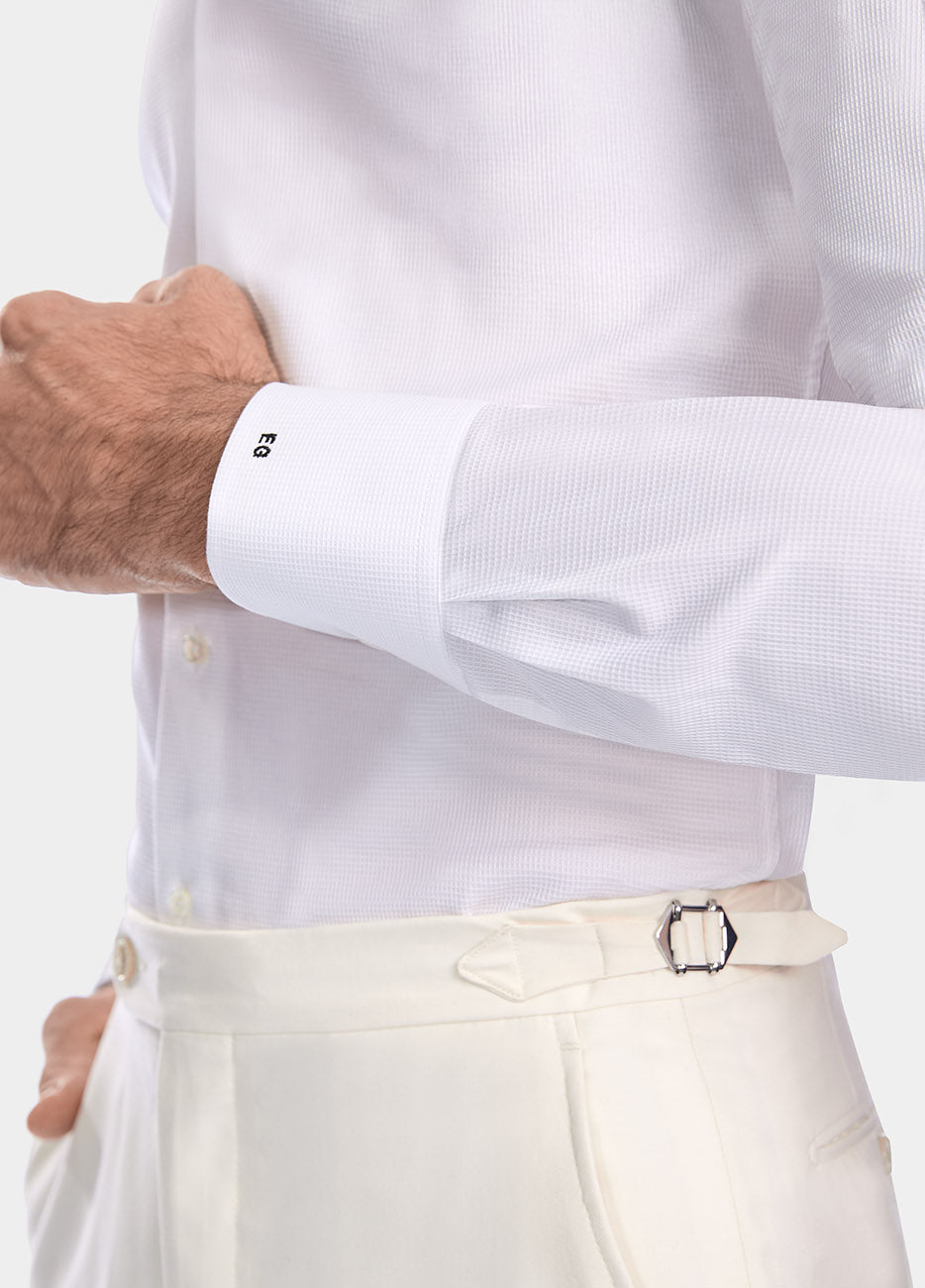 Camisa Blanco Microdiseño