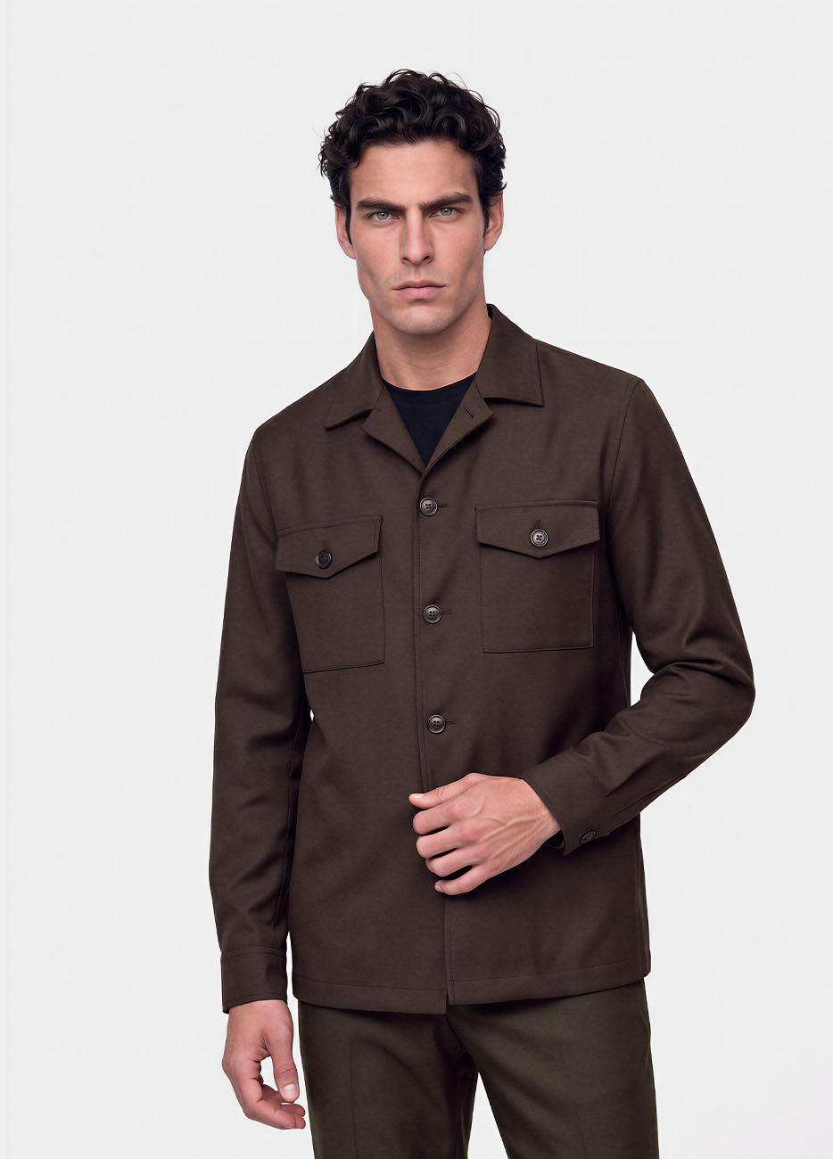 Sobrecamisa Café