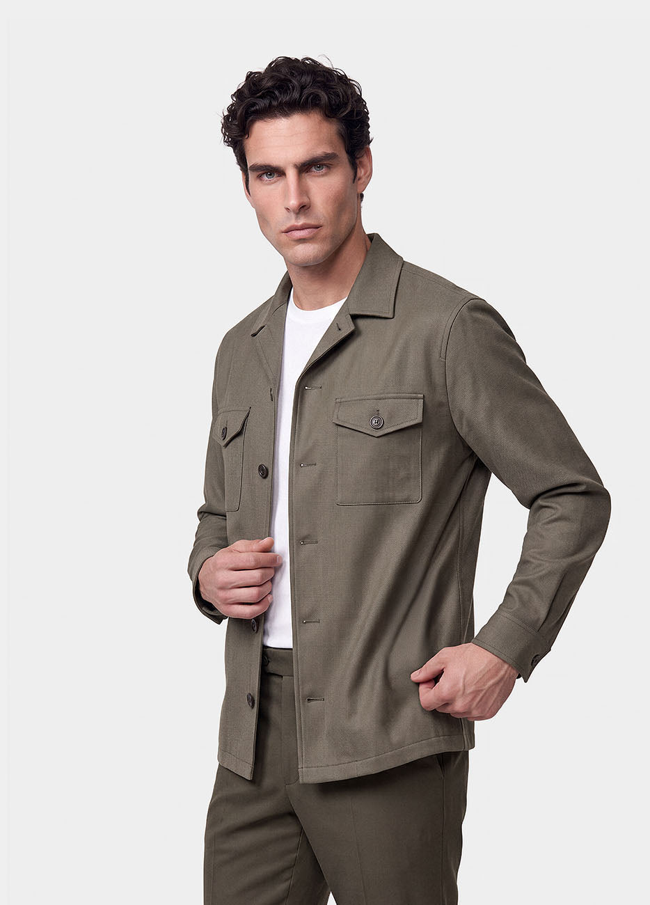 Sobrecamisa Liso Verde