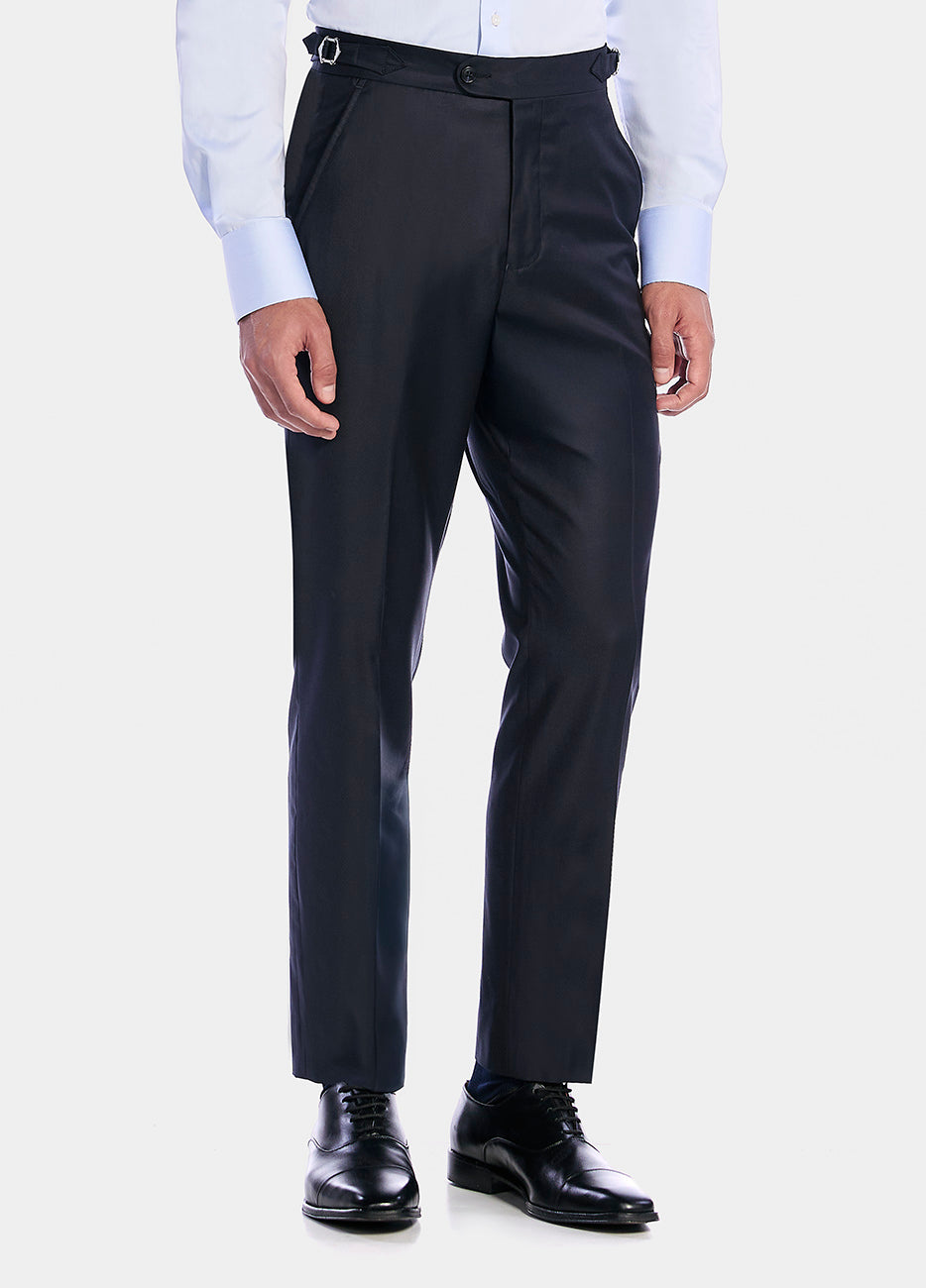 Pantalón Lana Super 170 Azul Media Noche
