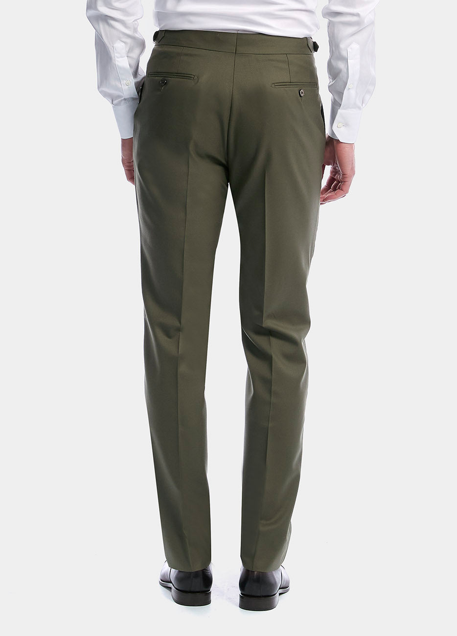 HAVOC Pantalón Sarga Verde Seco
