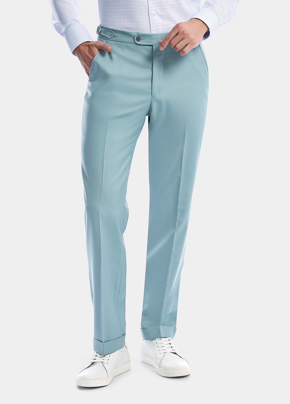 Pantalón Sarga Verde Agua