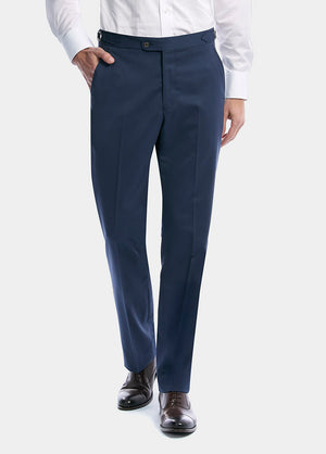 Pantalón Principe De Gales Arena Con Azul