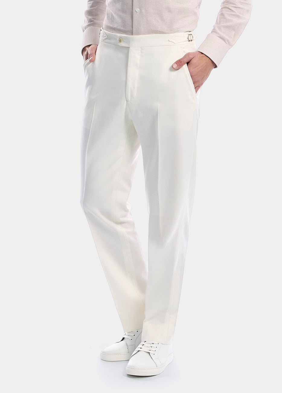 Pantalón Sarga Blanca