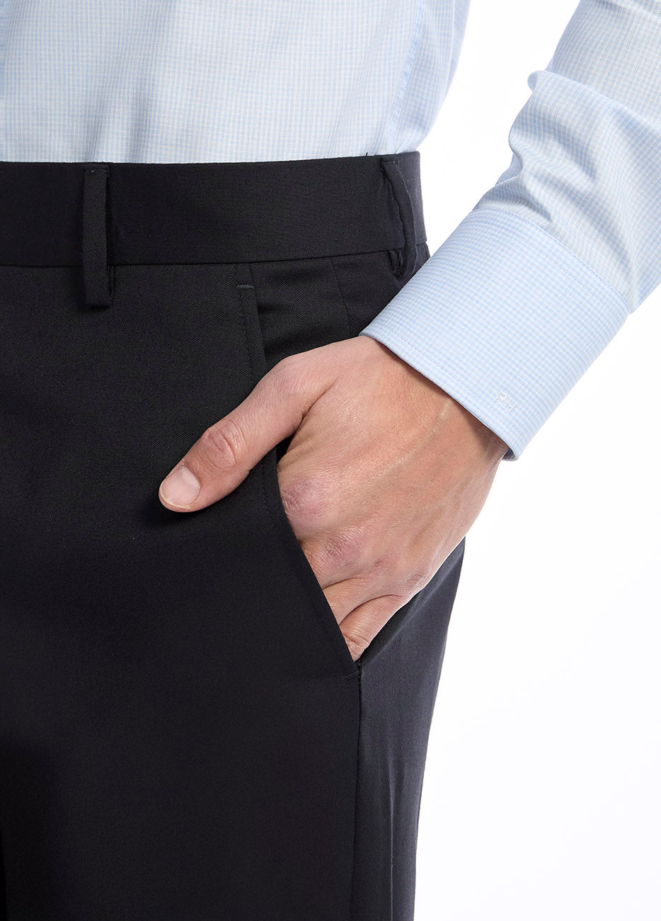 Pantalón Smoking Liso Negro