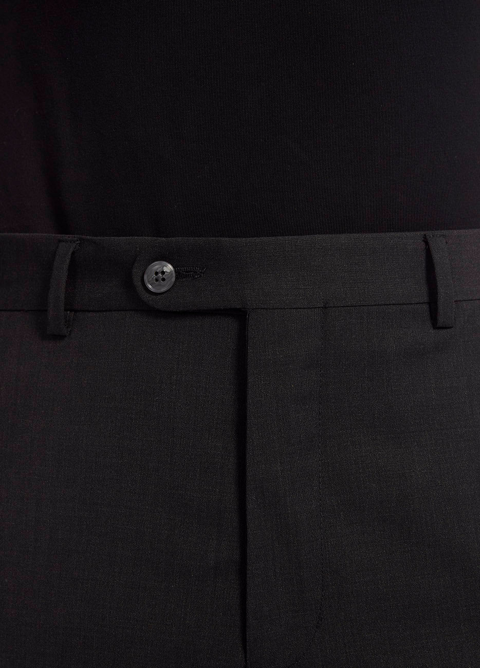 Pantalón Smoking Gris Oscuro Lana Super 110