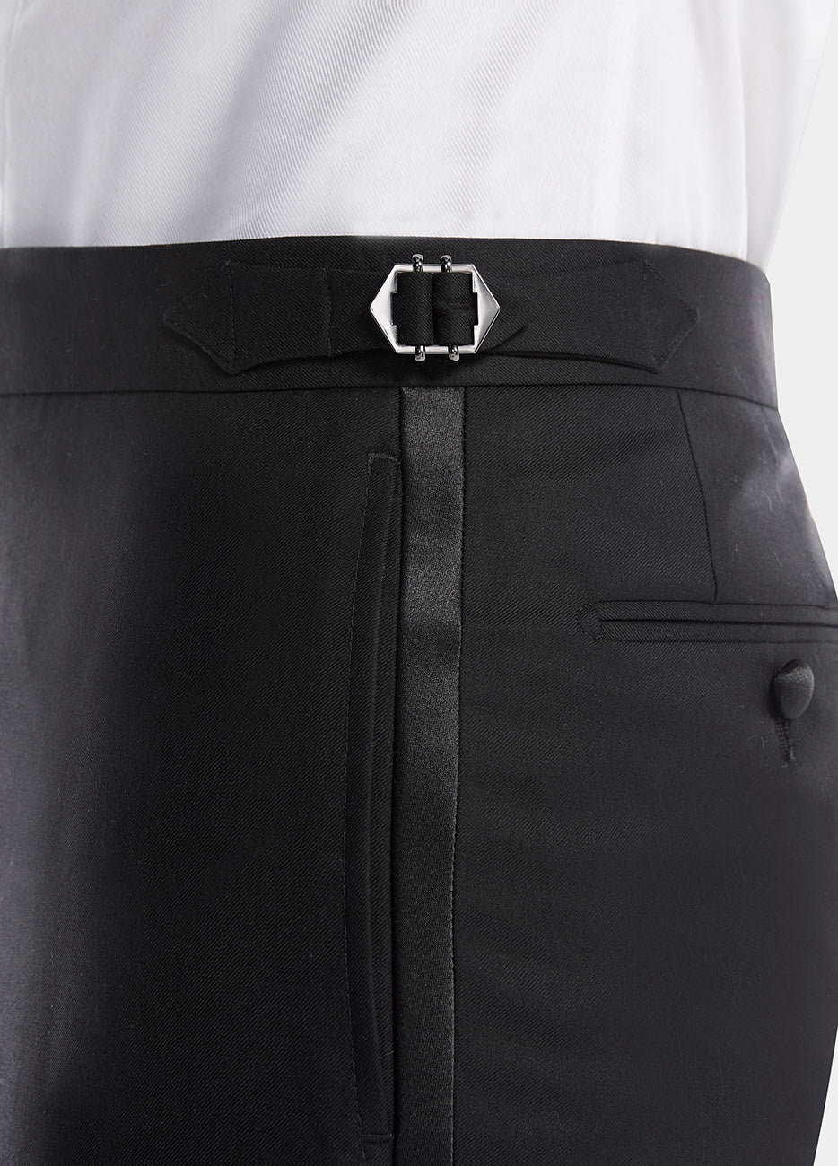 HAVOC Pantalón Smoking Sarga Negro Medianoche