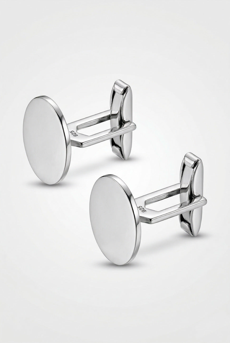 HAVOC Mancuernilla Ovalo Plata