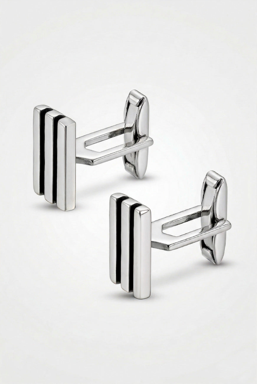 HAVOC Mancuernilla Rectangular Plata