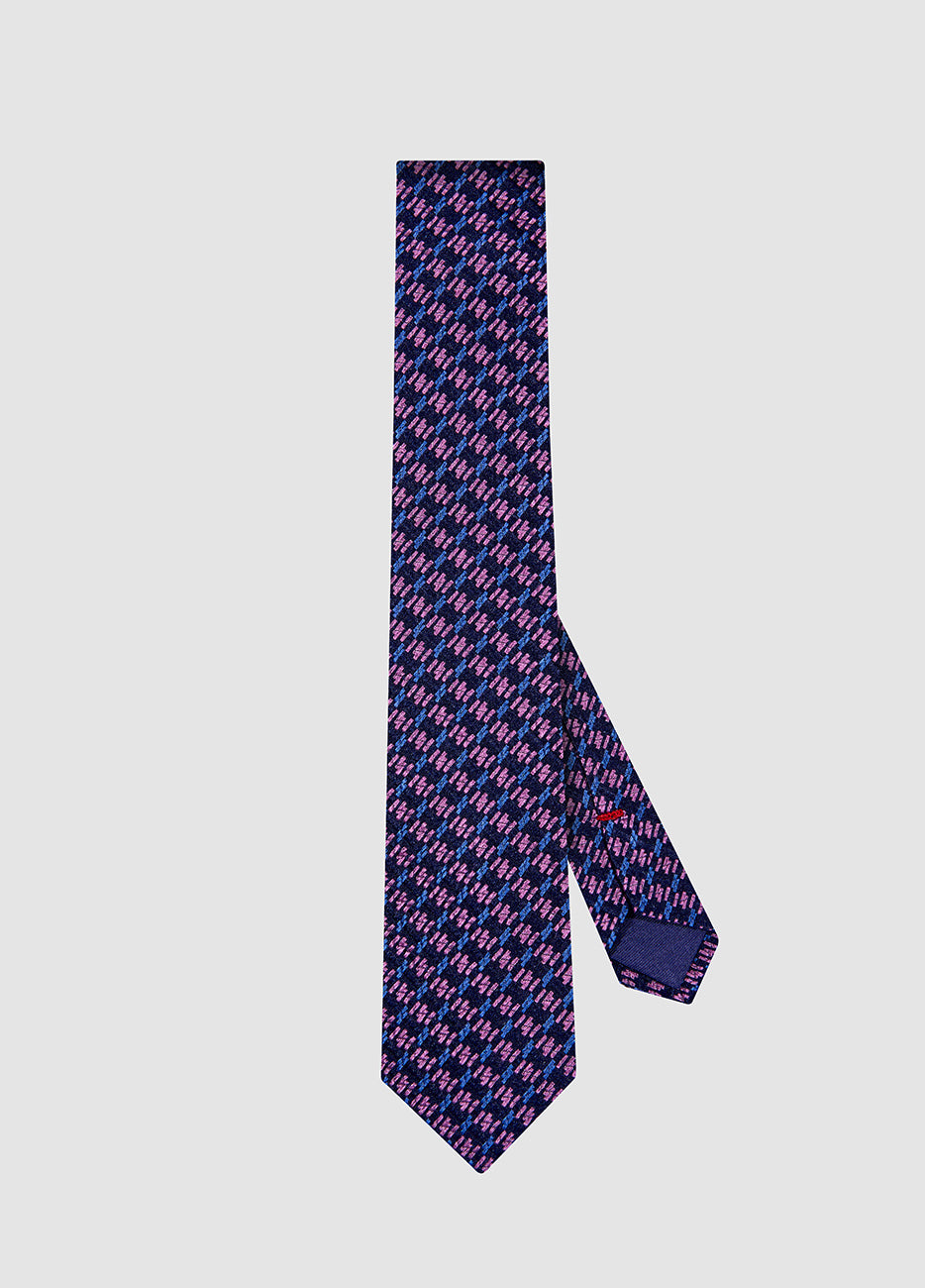HAVOC Corbata Rosa Jaquard