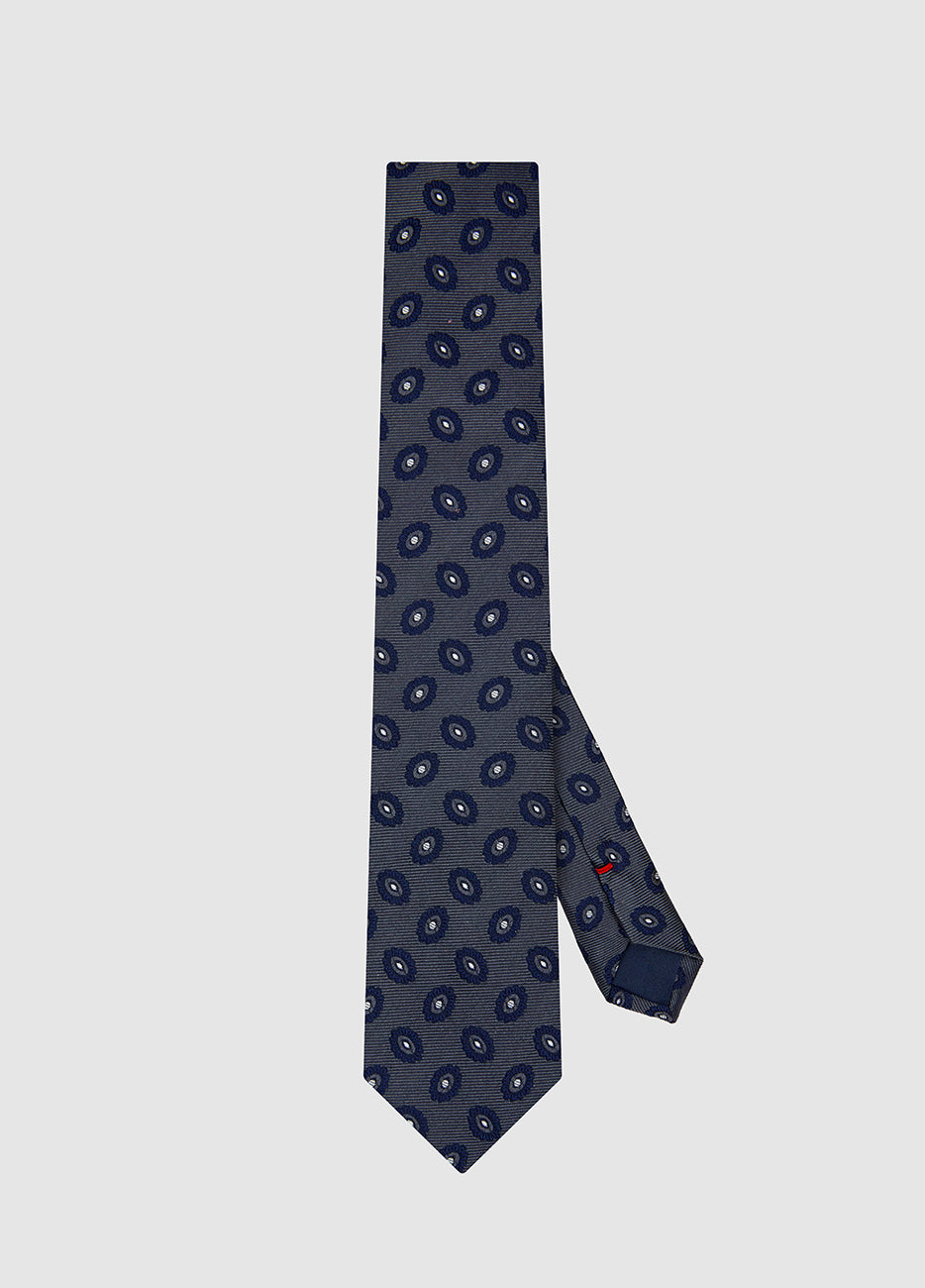 HAVOC Corbata Gris Marino Amibas