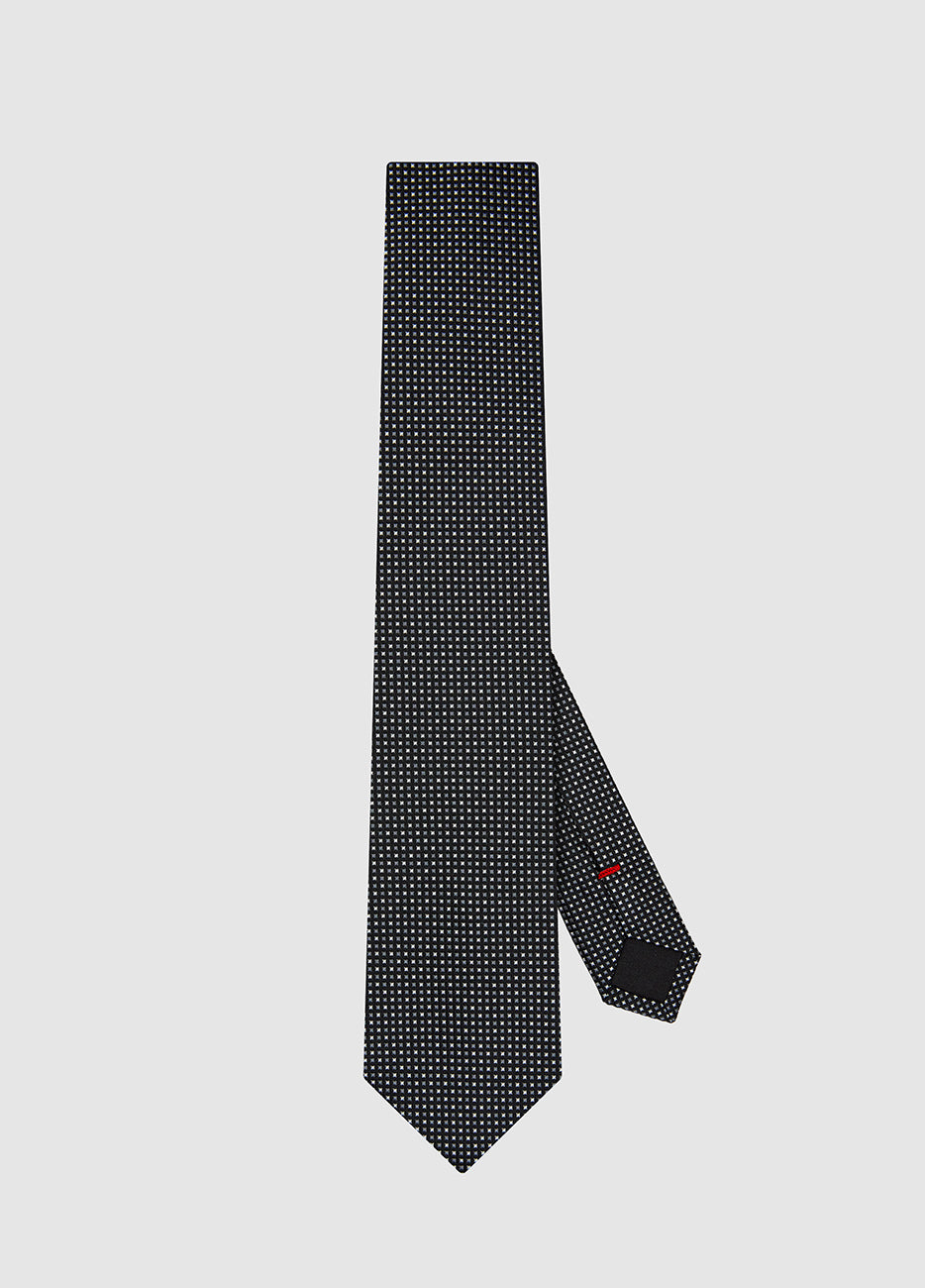 HAVOC Corbata Negro Gris Rombos