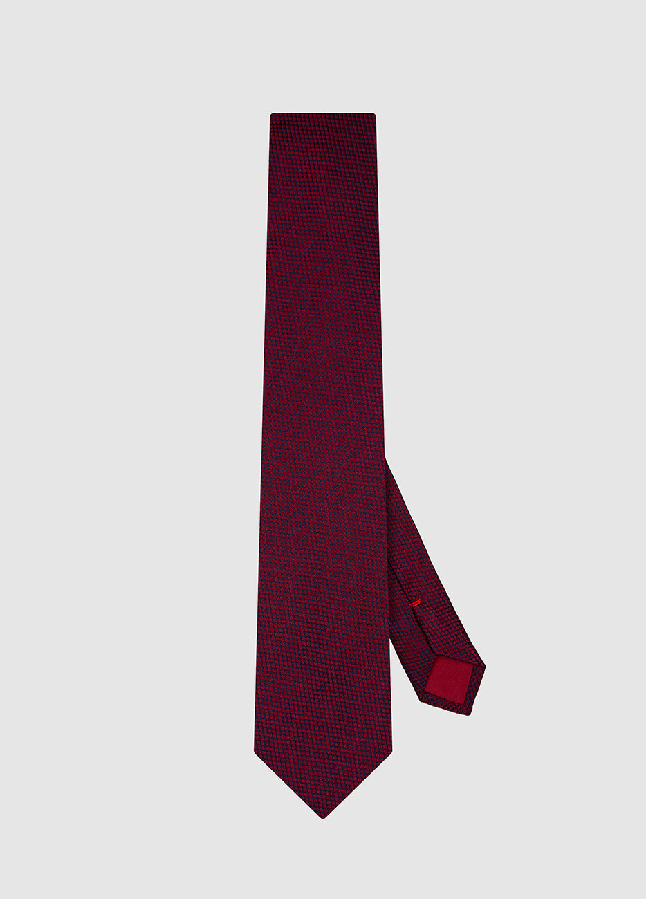 HAVOC Corbata Vino Azul Lunares
