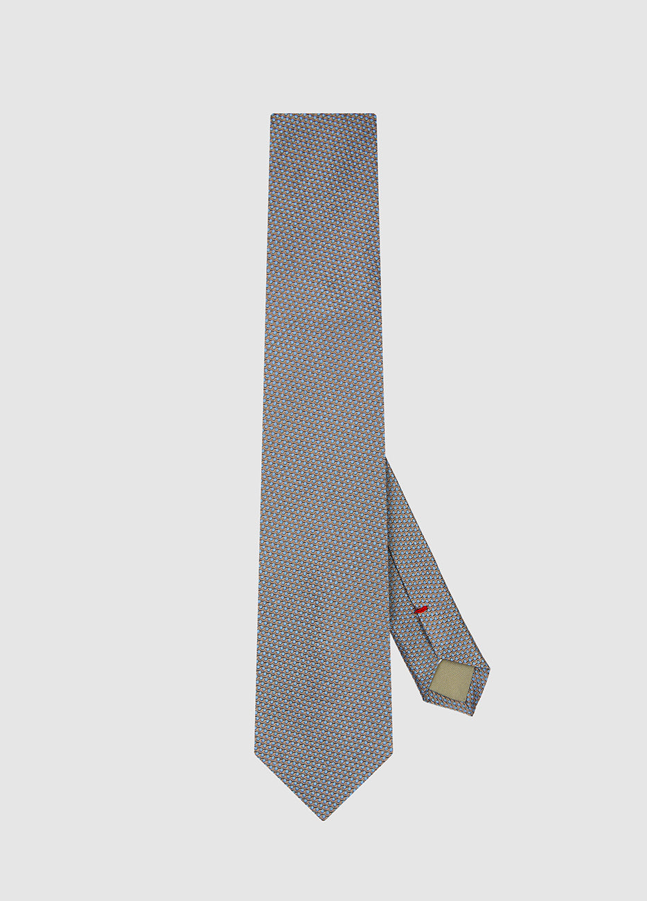 HAVOC Corbata Dorado Azul Lunares