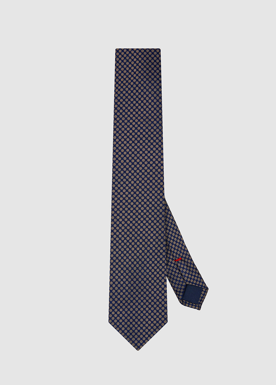 HAVOC Corbata Azul Dorado Lunares