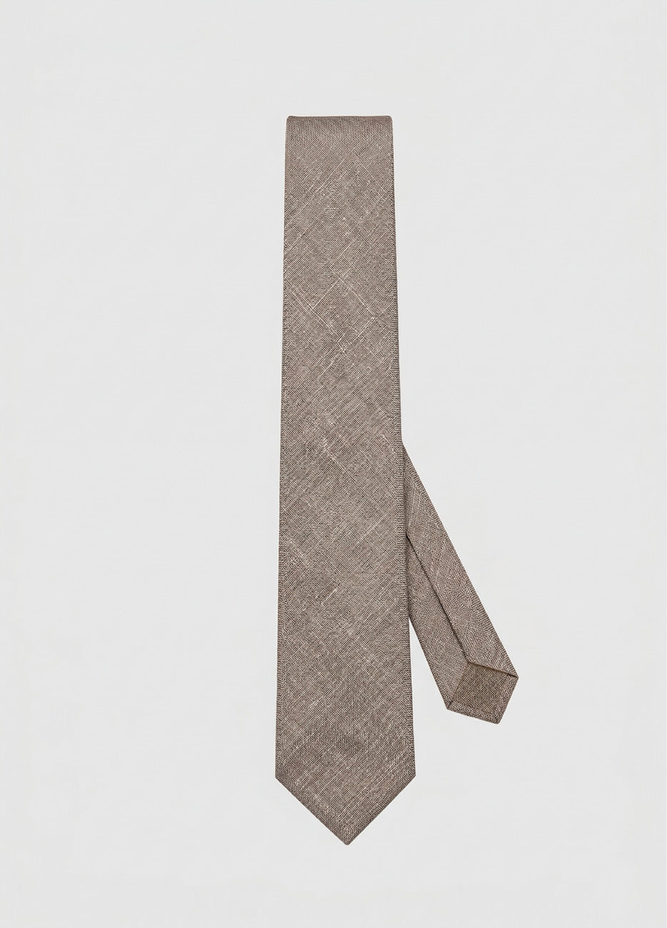 Corbata de Lino Café