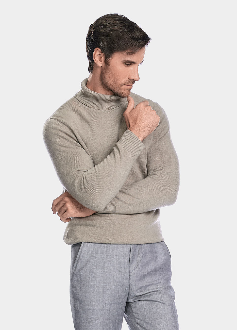 HAVOC Suéter Cuello De Tortuga Beige