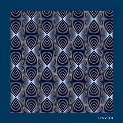 Pañuelo Rombos Oxford Fondo Pretoleo| HAVOC