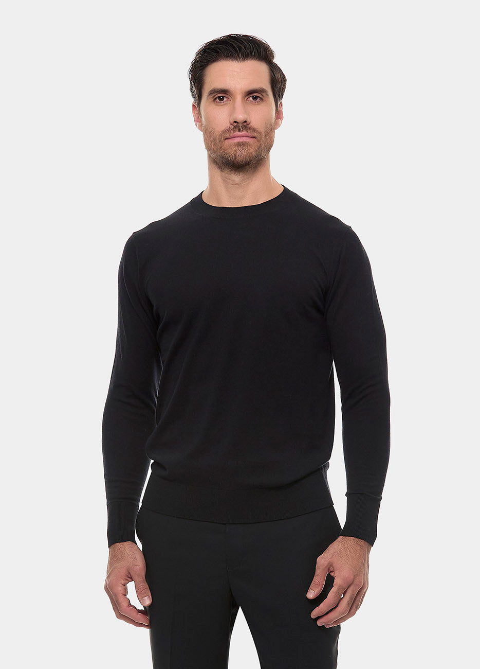 Sweater Crew Neck Black| HAVOC