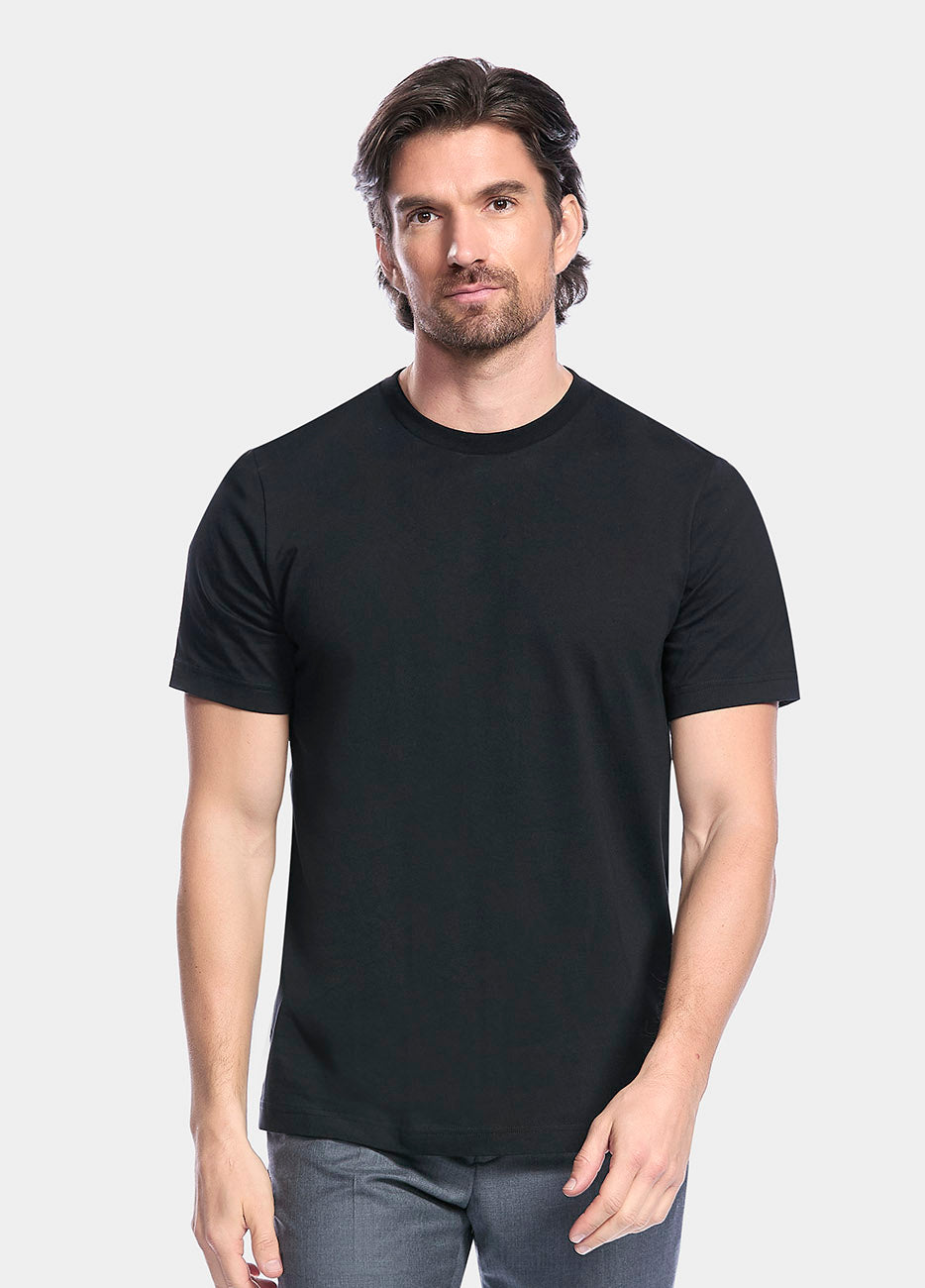 T-Shirt Algodón Negro RTW