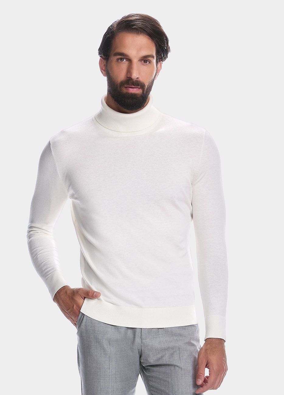 HAVOC Suéter Turtle Neck Chalk