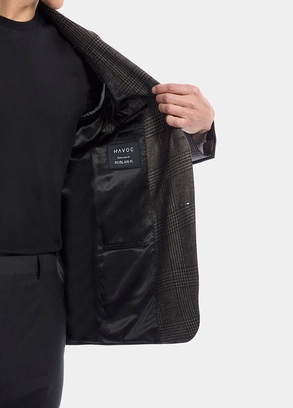 Havoc Saco Café Lana Y Cashmere