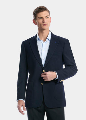 Saco Azul Marino Microdiseño