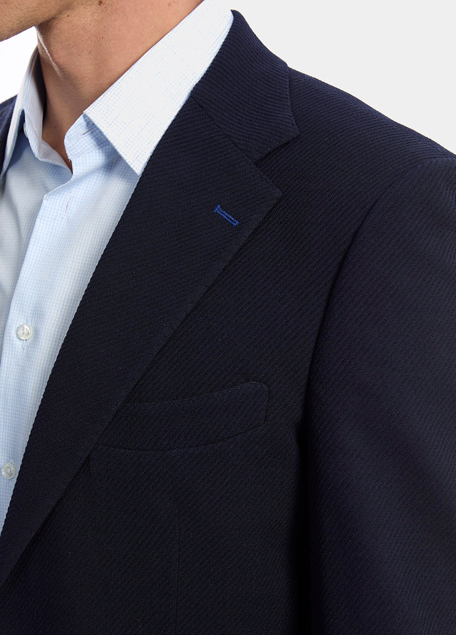 Saco Smoking Azul Marino Microdiseño