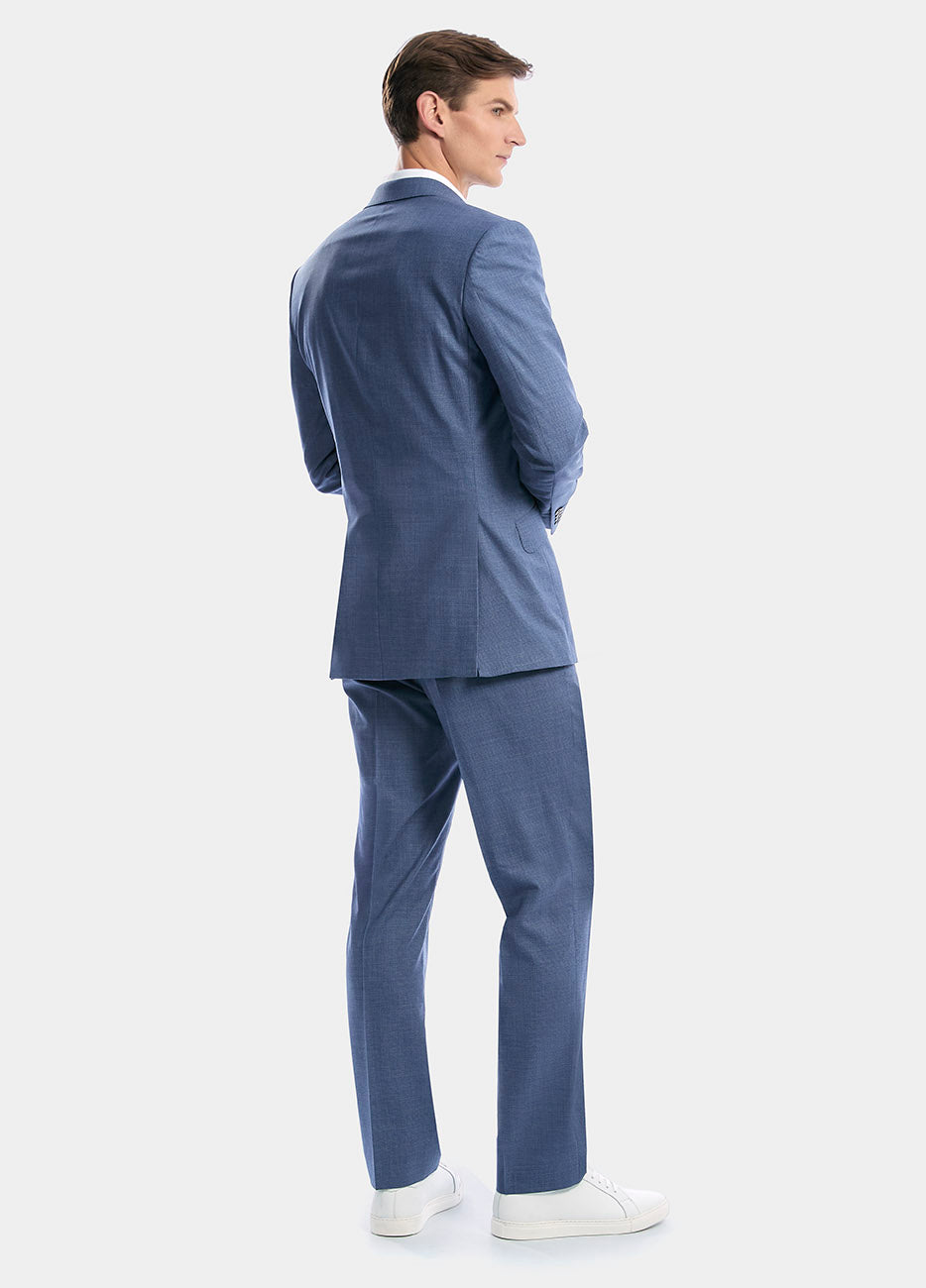 Havoc Saco Azul Microdiseño Lana Y Seda