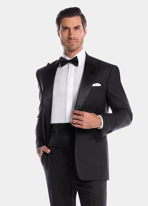 Blazer Smoking Sarga Negro Medianoche