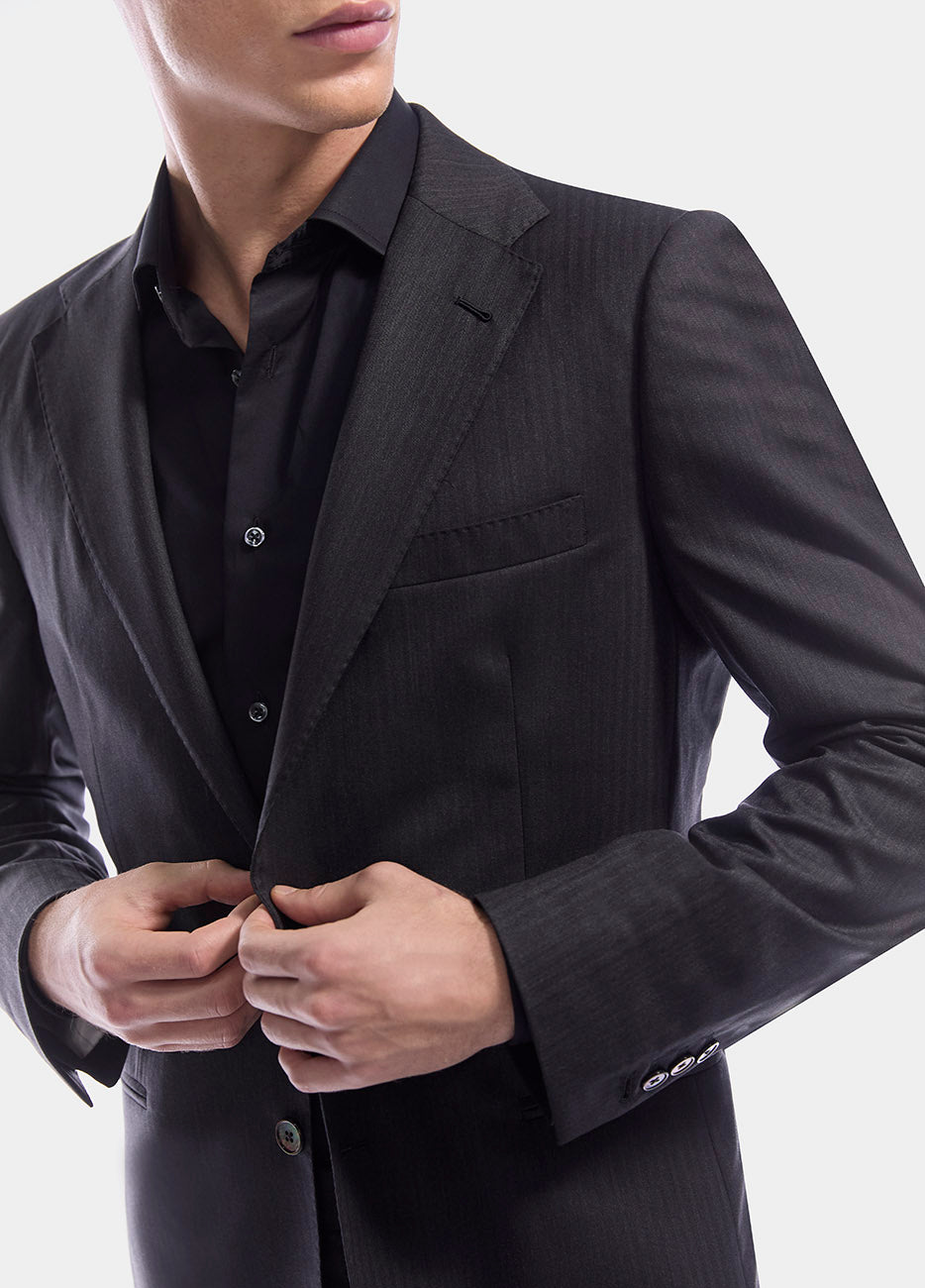Traje Gris Acero Espiga Super 170