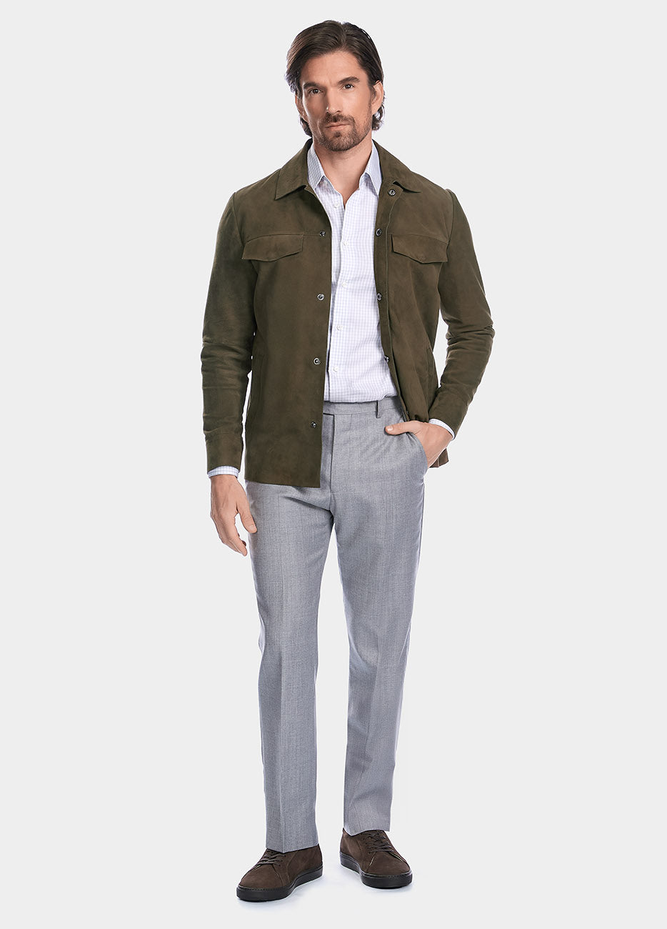 Sobrecamisa De Piel Tarak Olivo