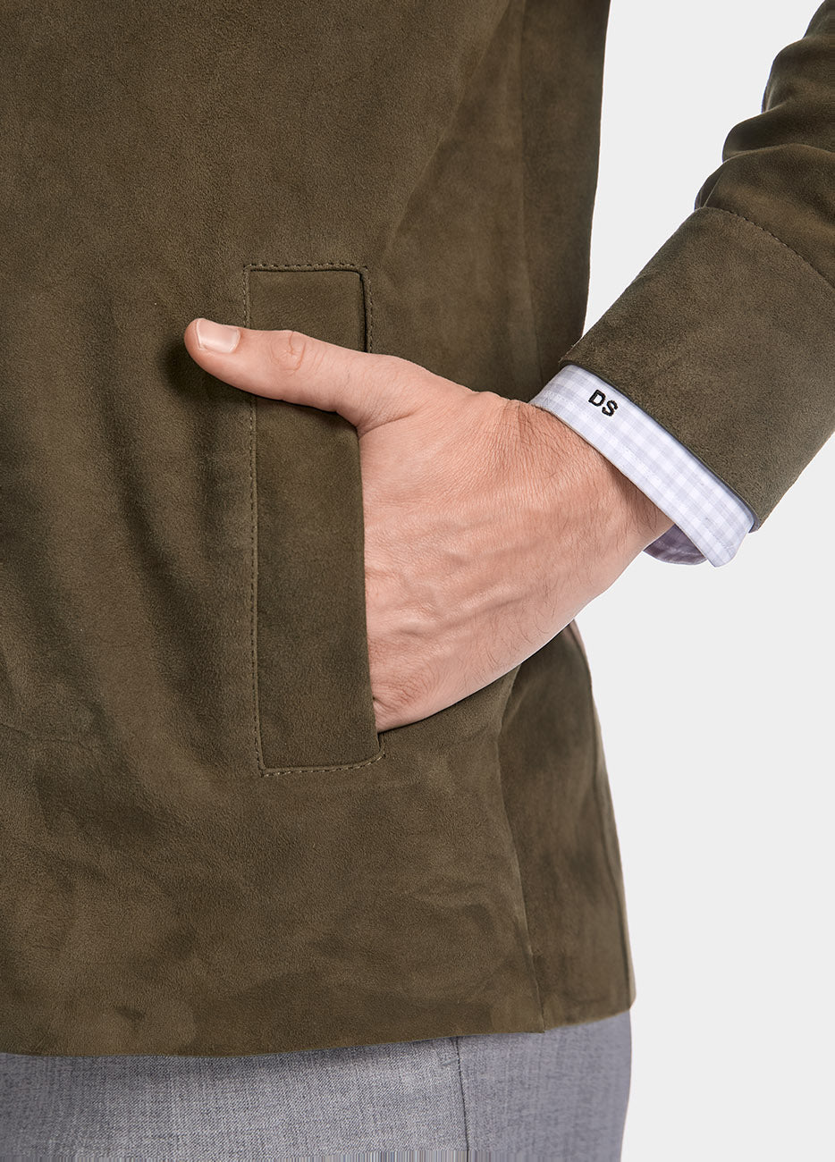 Sobrecamisa De Piel Tarak Olivo