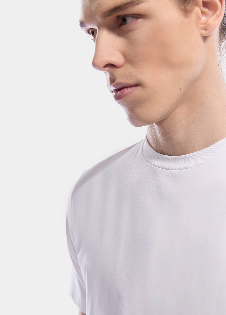 T-Shirt Algodón Blanco Mercerizado RTW