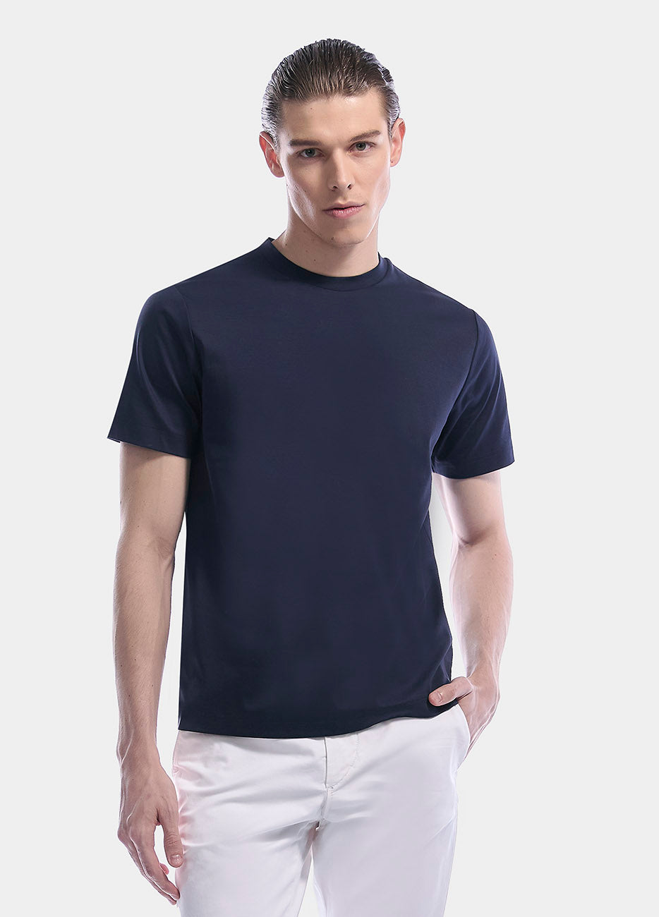 T-Shirt Algodón Marino Mercerizado RTW