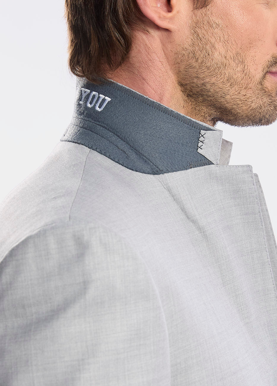 Blazer Gris Perla