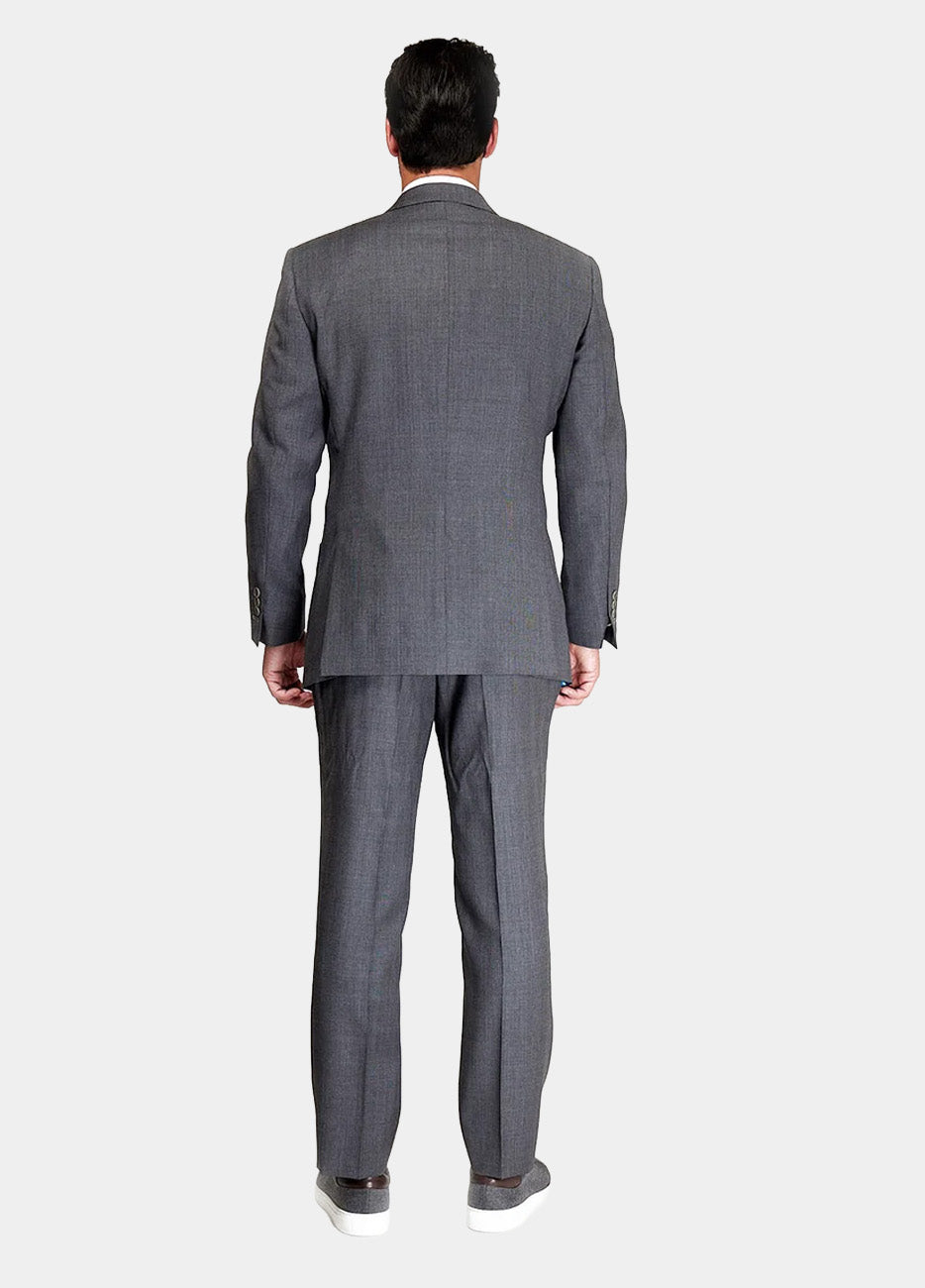 Traje Principe De Gales Gris Marengo